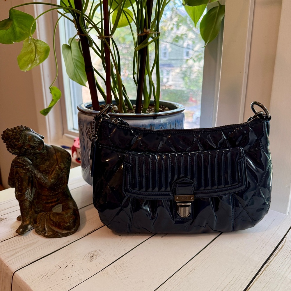 COACH | Poppy NAVY BLUE Liquid Gloss Crossbody Shoulder Bag (2011), #18671